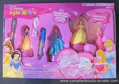 Girl's Princess Magic Art Stamp Activity Kit NEW