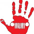 hand wave red color