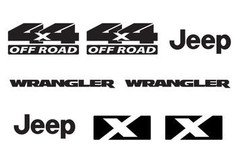 X 4x4 Refresh Vinyl Decal set