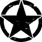 Carbon Fiber Oscar Mike Distressed Star Freedom Edition Vinyl Car Decal