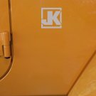 JK Decal Stickers Logo 4inch X 4inch. --silver