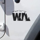 set of WJ mountain tree decal set of WJ mountain tree decal