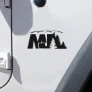 set of MJ mountain tree decal set of MJ mountain tree decal
