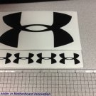 Under Armour Decal Sticker Vinyl 1 Of 5" And 4 Of 1.25" black Window Surfboard Under Armour Decal Sticker Vinyl 1 Of 5" And 4 Of 1.25" black Window Surfboard