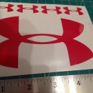 Under Armour Decal Sticker Vinyl 1 Of 5" And 4 Of 1.25" red Window Surfboard Under Armour Decal Sticker Vinyl 1 Of 5" And 4 Of 1.25" red Window Surfboard