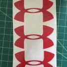 Under Armour Decal Red Sticker Vinyl 3 Of 3" Windows Surfboard Car Laptop Under Armour Decal Red Sticker Vinyl 3 Of 3" Windows Surfboard Car Laptop
