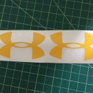 Under Armour Decal yellow Sticker Vinyl 3 Of 3" Windows Surfboard Car Laptop Under Armour Decal yellow Sticker Vinyl 3 Of 3" Windows Surfboard Car Laptop