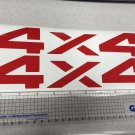 Dodge Nissan Side Fender decal stickers 4X4 RAM DAKOTA SPORTS red