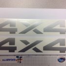 Dodge Side Fender decal stickers 4X4 silver
