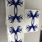 Lot Of 3 Under Armour/Armor Antlers vinyl decal/sticker 5" H blue Hunting Logo Lot Of 3 Under Armour/Armor Antlers vinyl decal/sticker 5" H blue Hunting Logo