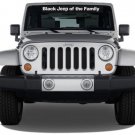 "Black Jp of the Family" Windshield Decal Vinyl Stickers