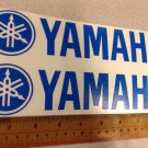 (2) Decals Stickers 9" Vinyl For Yamaha Motorcycle Color: Blue