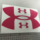 Under Armour Decal Sticker Vinyl 1 Of 5" And 4 Of 1.25" Windows Surfboard pink Under Armour Decal Sticker Vinyl 1 Of 5" And 4 Of 1.25" Windows Surfboard pink