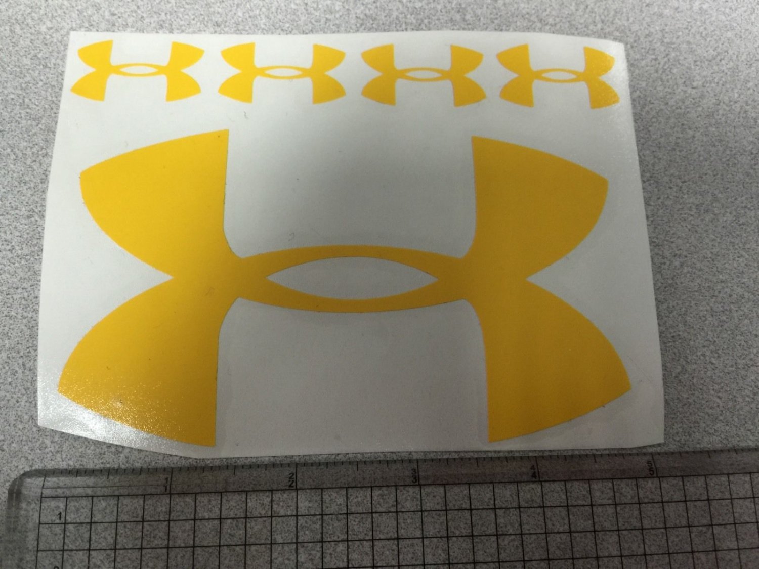 Under Armour Decal Sticker Vinyl 1 Of 5" And 4 Of 1.25" Windows