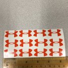 Under Armour Decal Sticker Vinyl 12 Of 1.25" Orange Windows Surfboard Car Under Armour Decal Sticker Vinyl 12 Of 1.25" Orange Windows Surfboard Car