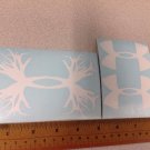 Under Armour/Armor Hunting Antlers vinyl decal/sticker 5" + 2 Of 3" White
