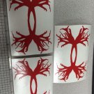 3 * Under Armour/Armor Antlers vinyl decal/sticker Deer Outdoors Hunting* Red** 3 * Under Armour/Armor Antlers vinyl decal/sticker Deer Outdoors Hunting* Red**