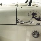 The ocean wave hood Vinyl Stickers Full Set Decal fit JK car truck The ocean wave hood Vinyl Stickers Full Set Decal fit JK car truck