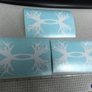 3 * Under Armour/Armor Antlers vinyl decal/sticker Deer Outdoors Hunting* white*