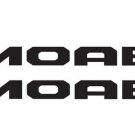 Moab hood decal for car truck