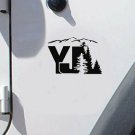Set of YJ Design pine logo refresh sticker decal Set of YJ Design pine logo refresh sticker decal