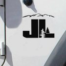 Set of JL Design pine logo refresh sticker decal