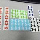 Under Armour Decal Sticker Vinyl 42 1.25" Mix Color Lot Windows Surfboard Car