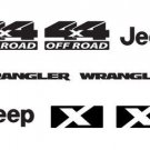 Wrangler X 4x4 Refresh Vinyl Decal Set Wrangler X 4x4 Refresh Vinyl Decal Set