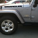 Set of new style "Wrangler" Hood Truck Vinyl Stickers Decals_black color