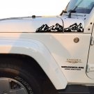 Set of new style mountain Hood JK Truck Vinyl Stickers Decals_black color