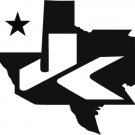 JK texas Decal Wrangler Decals Stickers Logo pick your own color