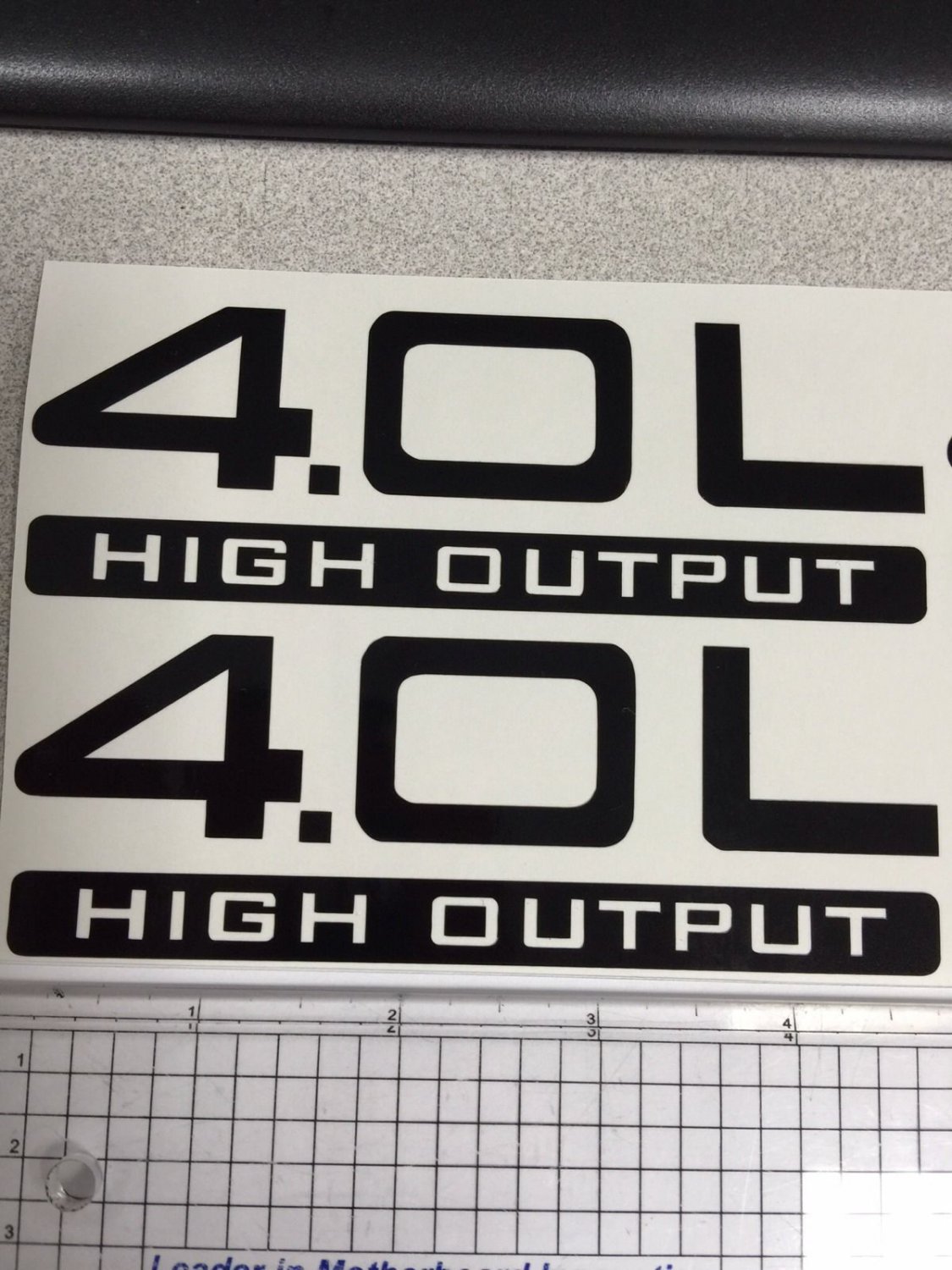 03-06 4.0L High Output BLACK Pair Decal Sticker