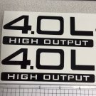 03-06 4.0L High Output BLACK Pair Decal Sticker