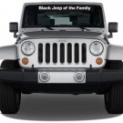 Black Jp of the Family windshield decal Decals