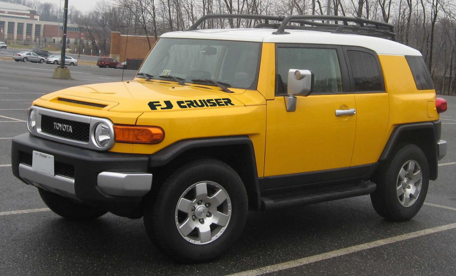 FJ Cruiser "Italic" Hood Decal Kit