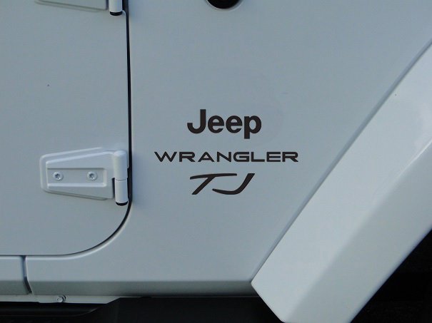 Wrangler Unlimited TJ Replacement Set Decals car truck- Black