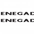 RENEGADE hood Truck Vinyl Stickers Decals