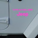 Set of 2 wrangler Fender Replacement Decal | YJ TJ hot pink
