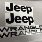 Set of 2 wrangler Fender Replacement Decal | YJ TJ black