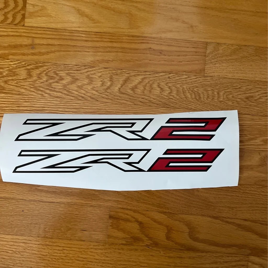 ZR2 Off Road Decals Chevy Colorado Bedside Truck Sticker 2Pc