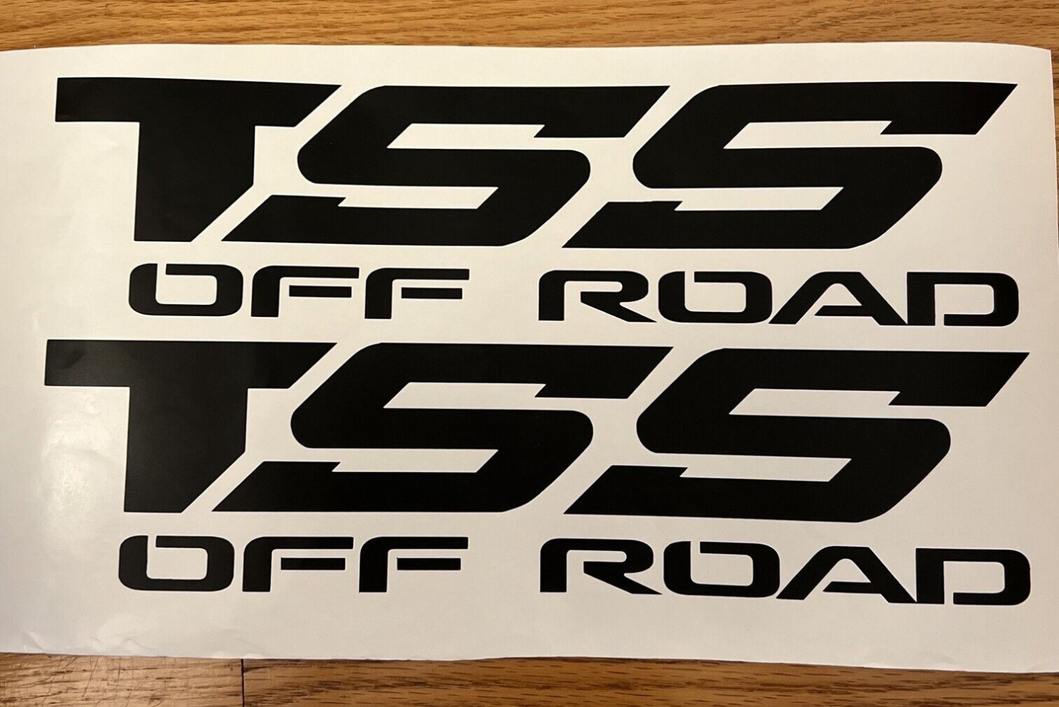 TSS OFF ROAD DECAL STICKER For Car , BK MATT (SET)