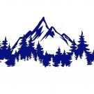 Mountain Tree Lined Scenery Vinyl Decal