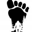 Sasquatch Foot Forest Decal