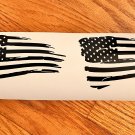 set of USA Flag Distressed decal sticker vinyl graphic American car truck window