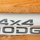 Dakota Tailgate decal stickers  4X4 RAM DAKOTA SPORTS  Gray