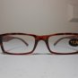 Georgio Caponi Reading Glasses Mens Spring Hinged GC Logo Accent +2.00 Brown J7