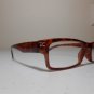 Georgio Caponi Reading Glasses Mens Spring Hinged GC Logo Accent +2.00 Brown J7