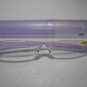 Reading Glasses Lightweight Rimless Frameless Frosted Purple Tube Case +2.00 Q7
