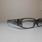 D'amor Reading Glasses Electroplated Logo on Sides Spring Hinged +3.00 Gray J5