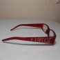 D'amor Reading Glasses Electroplated Logo on Sides Spring Hinged +1.75 Red J5